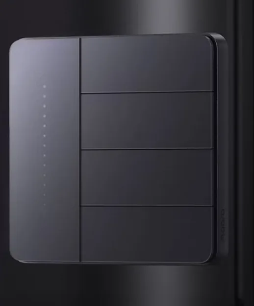 Aqara Z1 Pro Interruptor com 3 botões físicos, 1 botão de cenas ZigBee e lateral para dimerização (versão Chinesa)