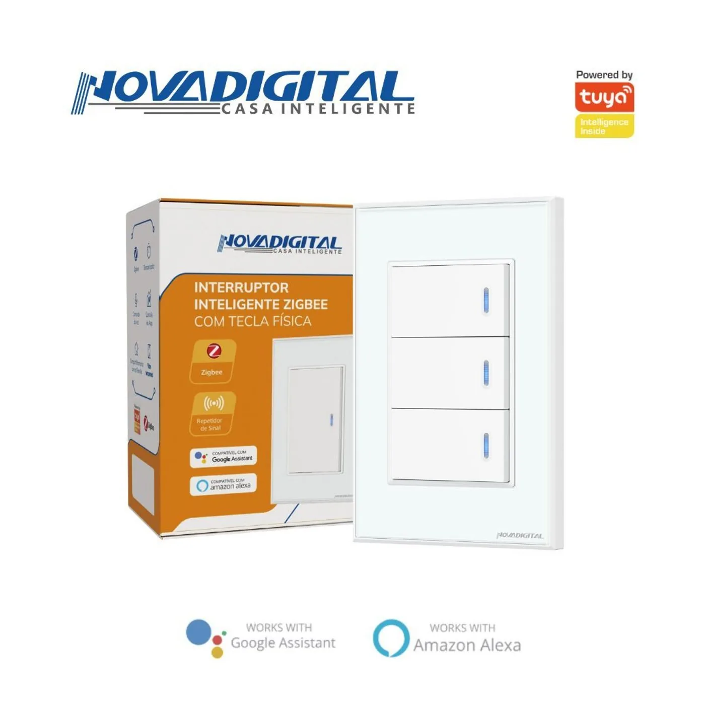 4x2 3 Physical Key Switch Nova Digital