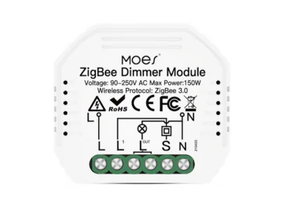 Módulo dimmer 2 canais | Moes (Zigbee)