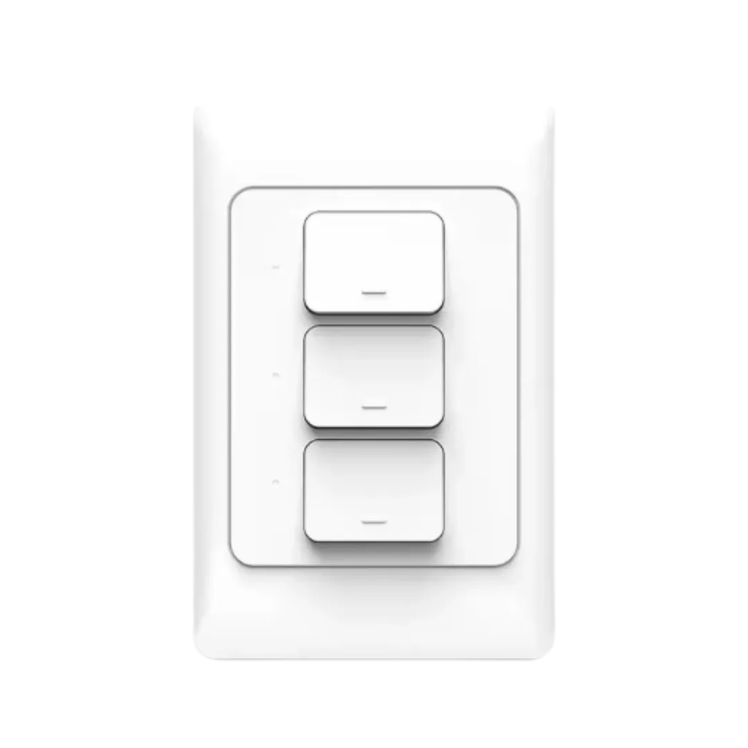 interruptor físico de 3 canais KS-811-ZB-3 Zigbee da Zemismart